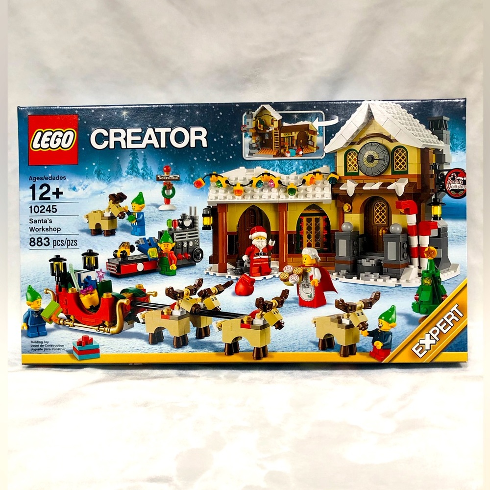 LEGO® 10245 Winter Village Series Santa’s Workshop! Retired, sealed, brand new.